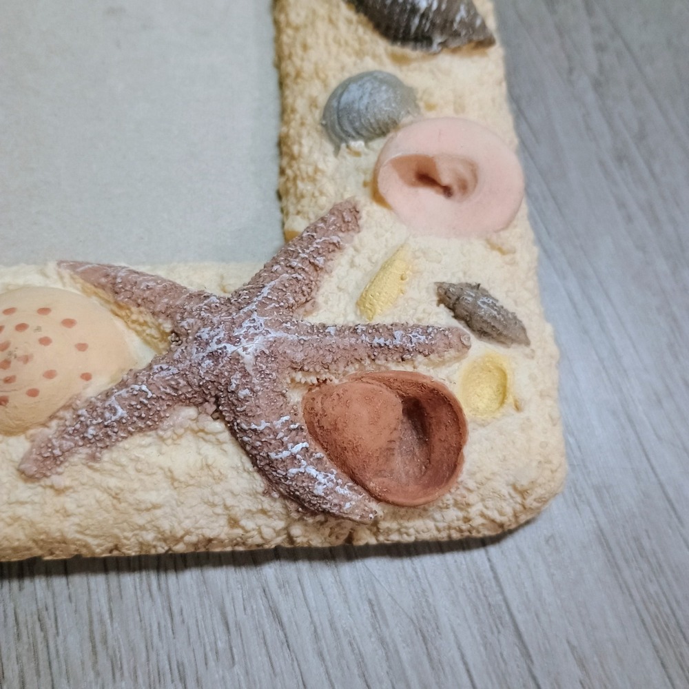 Beach Sand Seashell Coastal Vacation Picture Frame 3 X 5 - Picture 2 of 6